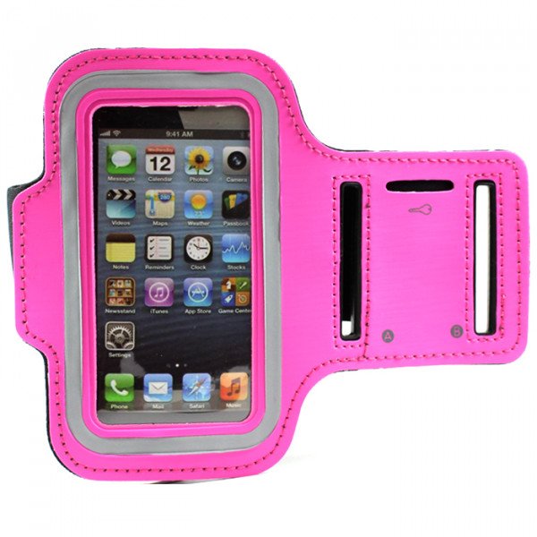 Wholesale iPhone 5S 5C 5 4S 4 Sports Armband (Hot Pink)